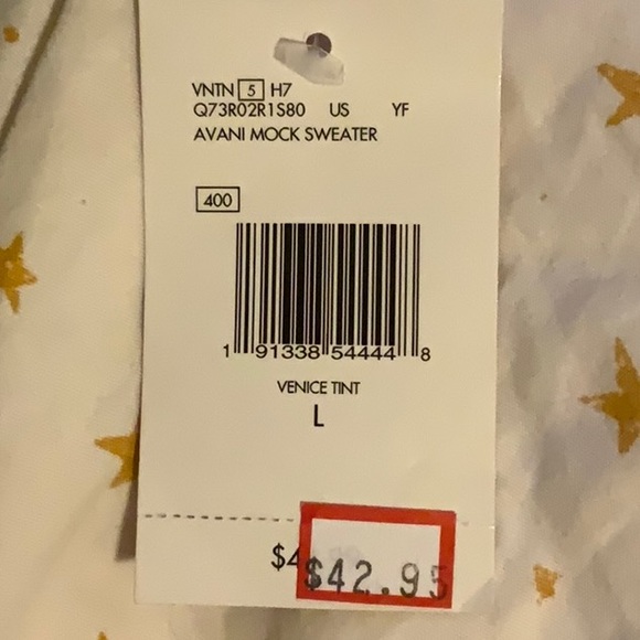 blue / teal guess tank top with cutouts on chest - Picture 5 of 5